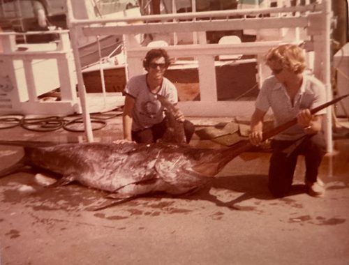 Archive photograph of Michael Black in his early fishing years