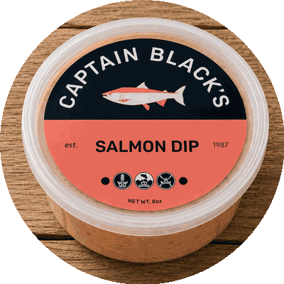 Salmon Fish Dip in an 8 oz jar