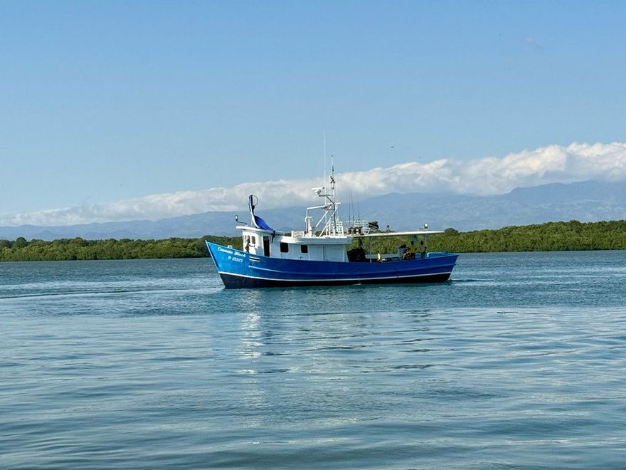 The Captain Black vessel under way at sea