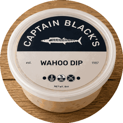 Wahoo Fish Dip in an 8 oz jar