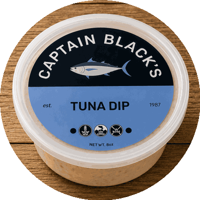 Yellowfin Tuna Fish Dip in an 8 oz jar
